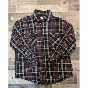 Dickies Men's Hunting Flannel Shirt XL Plaid 100% Cotton Outdoor Heavy Duty‎